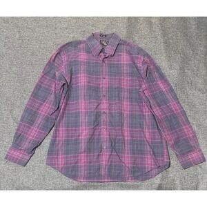 Alexander Julian Colours Men's XL Plaid Long Sleeve Shirt